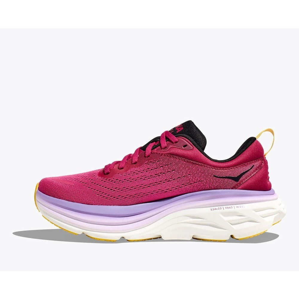 Кроссовки женские HOKA W BONDI 8 Cherries Jubilee / Pink Yarrow