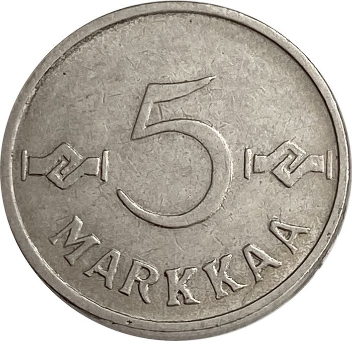 5 марок 1953-1962 Финляндия