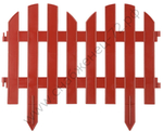 GRINDA Палисадник, 28 х 300 см, терракот, 7 секций, декоративный забор (422205-T)