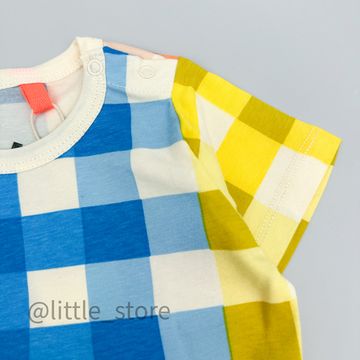 Комплект хлопковый Moi Noi, Клетка на бежевом