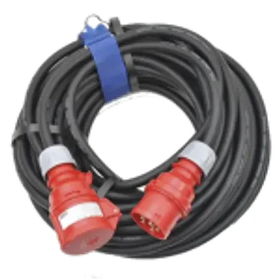 LiftCraft CAB25-2 - кабель питания 25 метров, 4 на 2,5мм, CEE-16/4 вилка, CEE-16/4 розетка