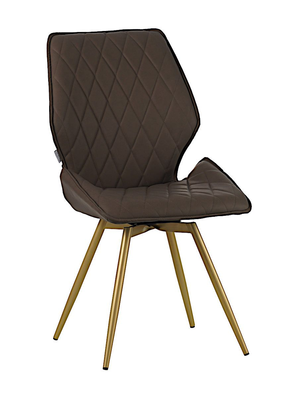 Стул LA ALTA OSTIN 180 экокожа темно-бежевый, каркас круглый шампань