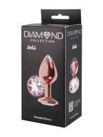 Анальная Пробка Diamond Moonstone Shine S Розовое Золото 4021-01lola