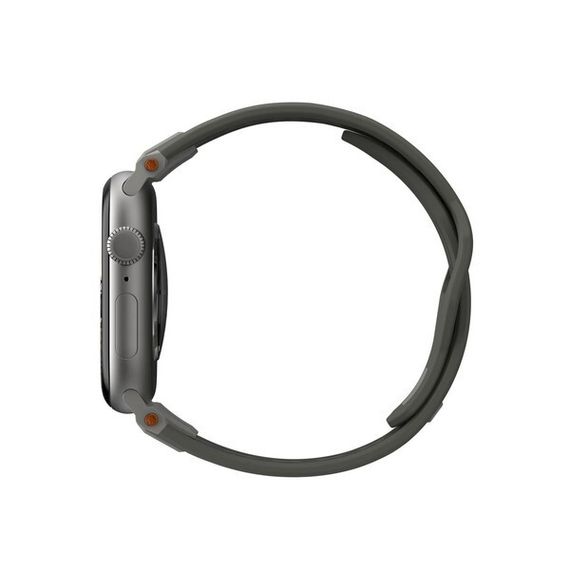 Ремешок каучуковый UAG Monarch для Apple Watch 49/45/44/42 мм зеленый/титановый (Olive/Titanium) (194158117236)