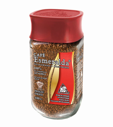 Кофе растворимый Esmeralda Ирландский крем 100 гр. (ст/б)