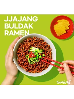 Лапша острая со вкусом курицы в соусе Чачжан 140 г * 3 шт