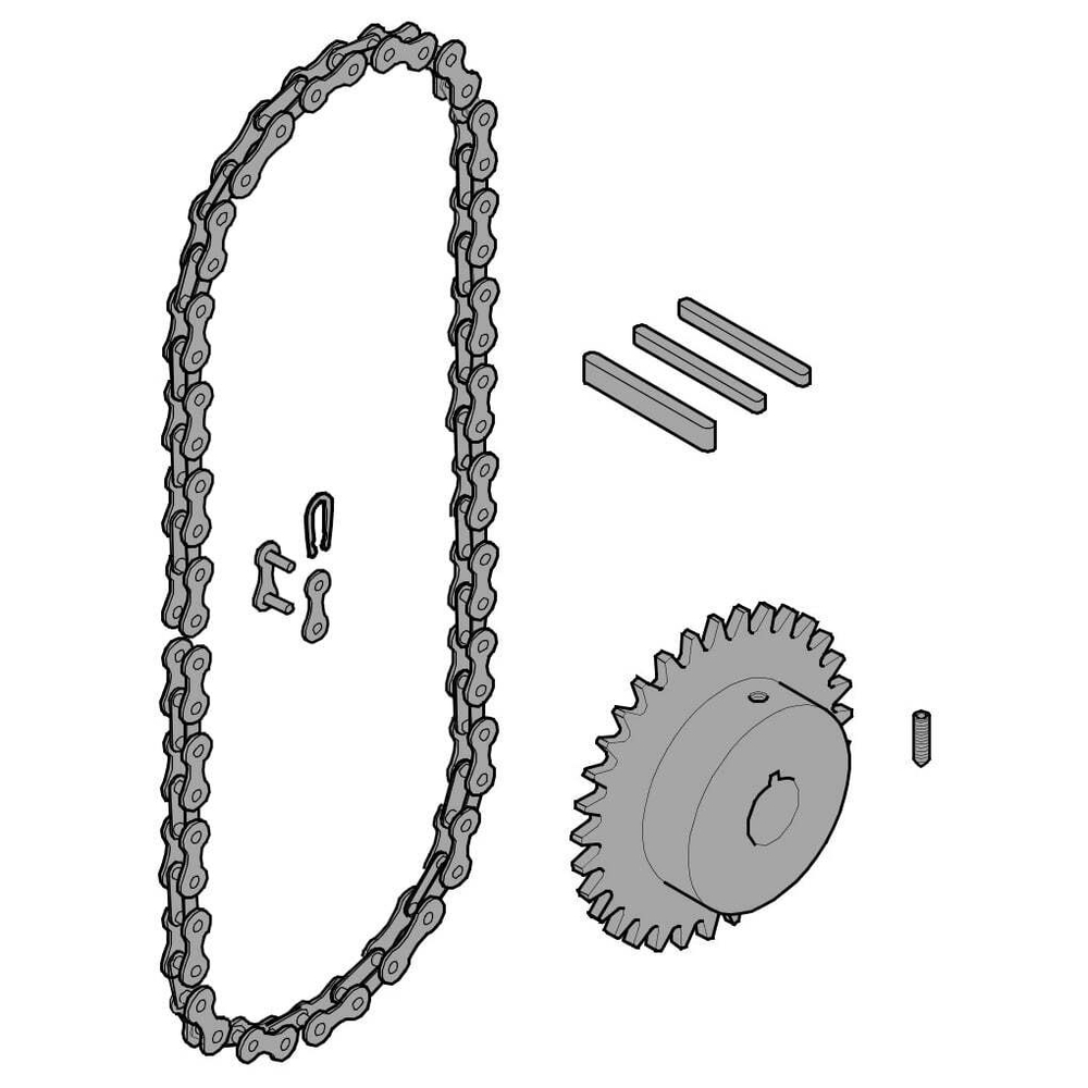 Передающая система (цепь и звездочки) C005 C-BX, CAME 119RICX016