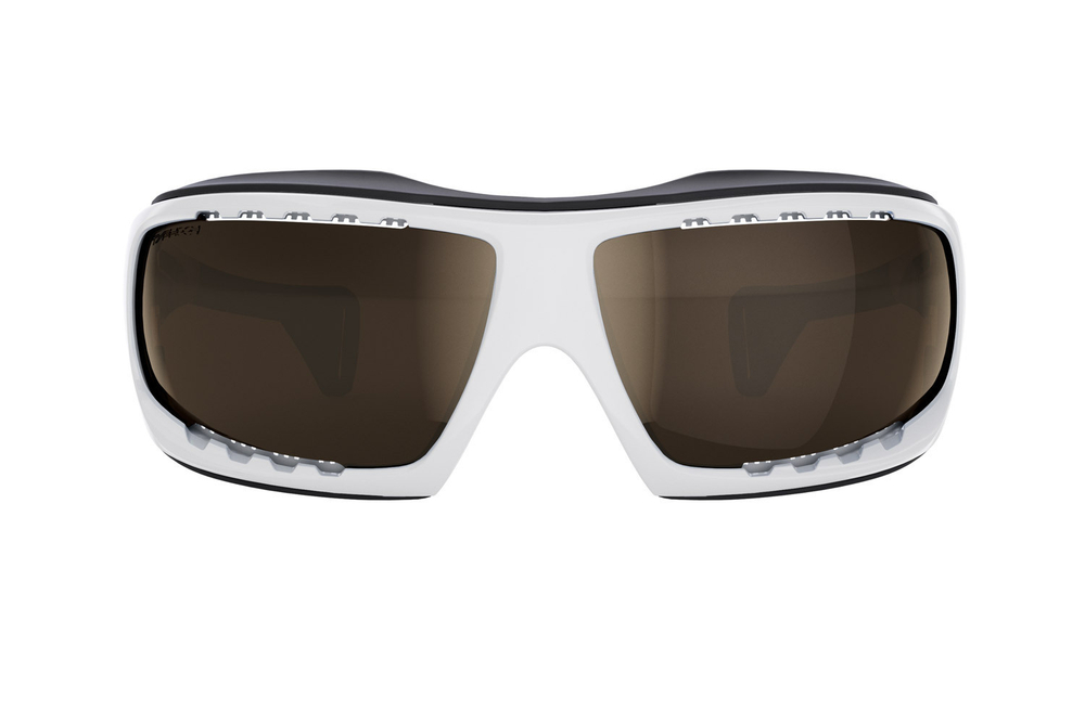 Спортивные очки LiP Typhoon / Gloss White - Black / Zeiss/ PA Polarized / Methane Brown Lens