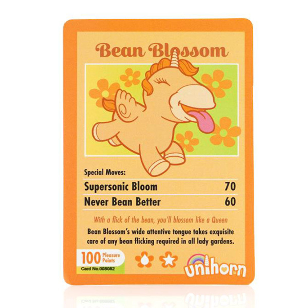 Желтый клиторальный вибромассажер 11см с подвижным язычком Толстый язык Unihorn Bean Blossom UNIBB