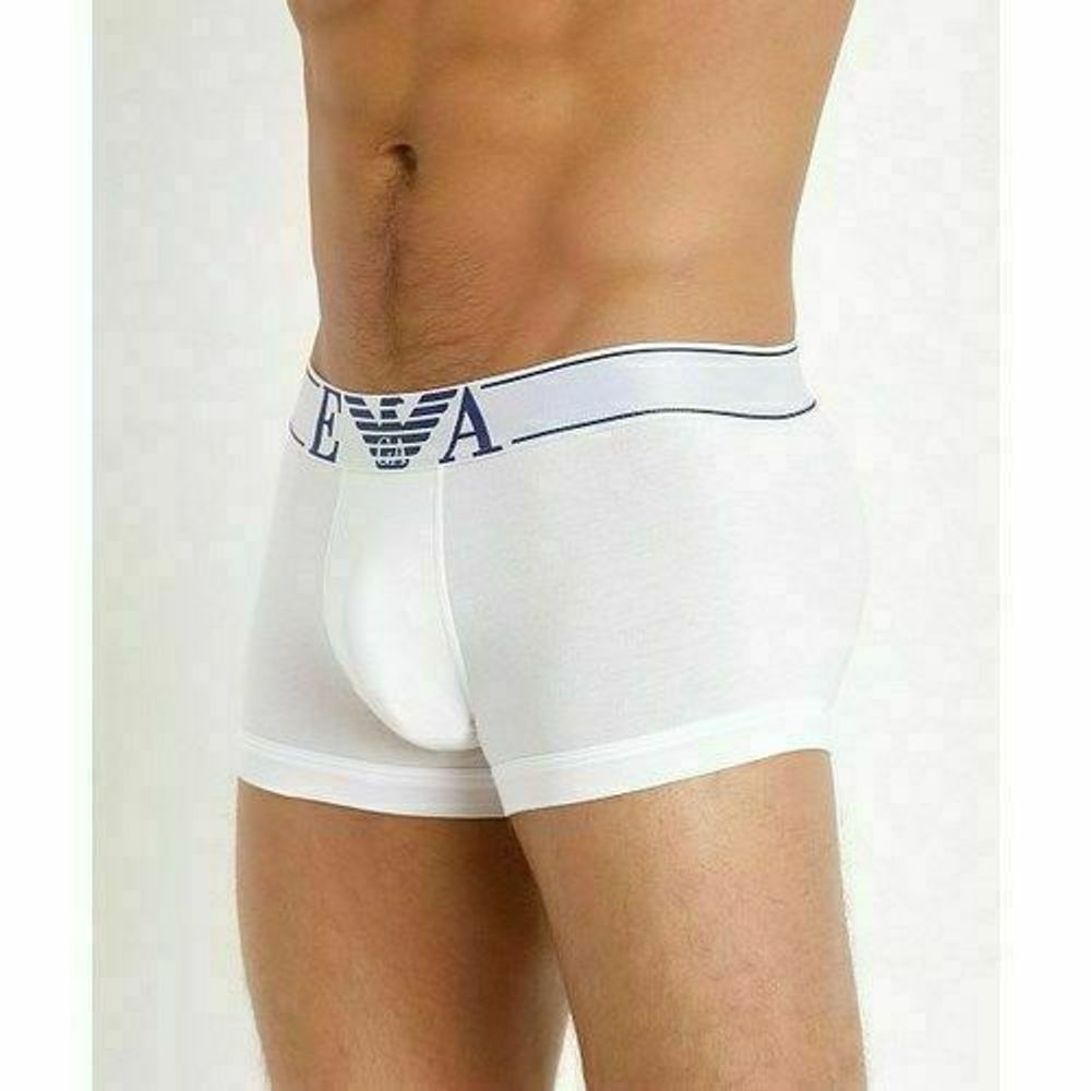 Мужские трусы боксеры белые Emporio Armani New