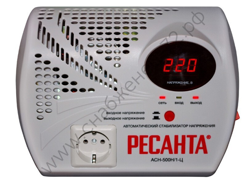 Стабилизатор напряжения серии LUX РЕСАНТА АСН-500Н/1-Ц
