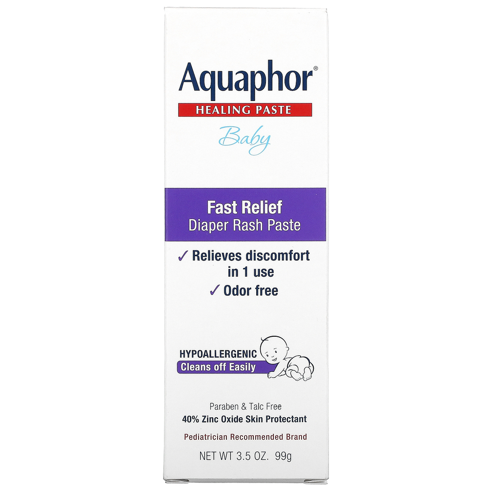 Aquaphor, лечебная мазь для детей, быстрое устранение опрелостей от подгузников, 99 г (3,5 унции)