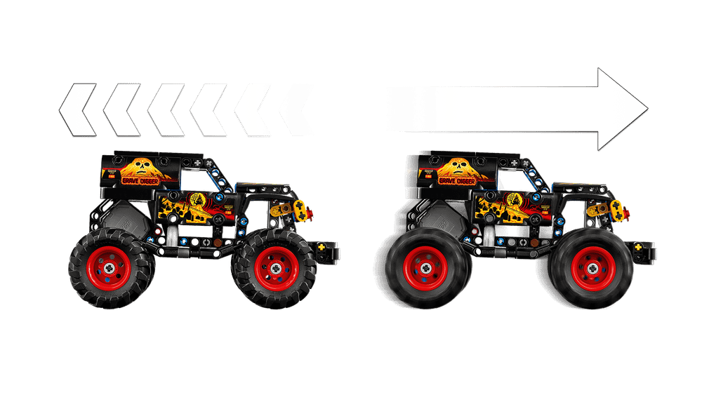 Конструктор LEGO Technic 42219 Monster Jam Grave Digger Fire and Ice