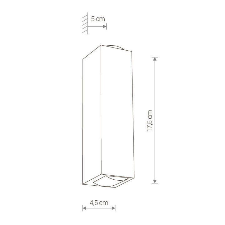 Уличный настенный светодиодный светильник Nowodvorski Lens Led 9113