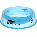 Миска пластиковая «Паппи» 21*6см цвет голубой / 500мл