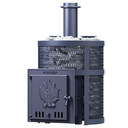 Чугунная печь для бани Искандер ЗК 18 Ураган