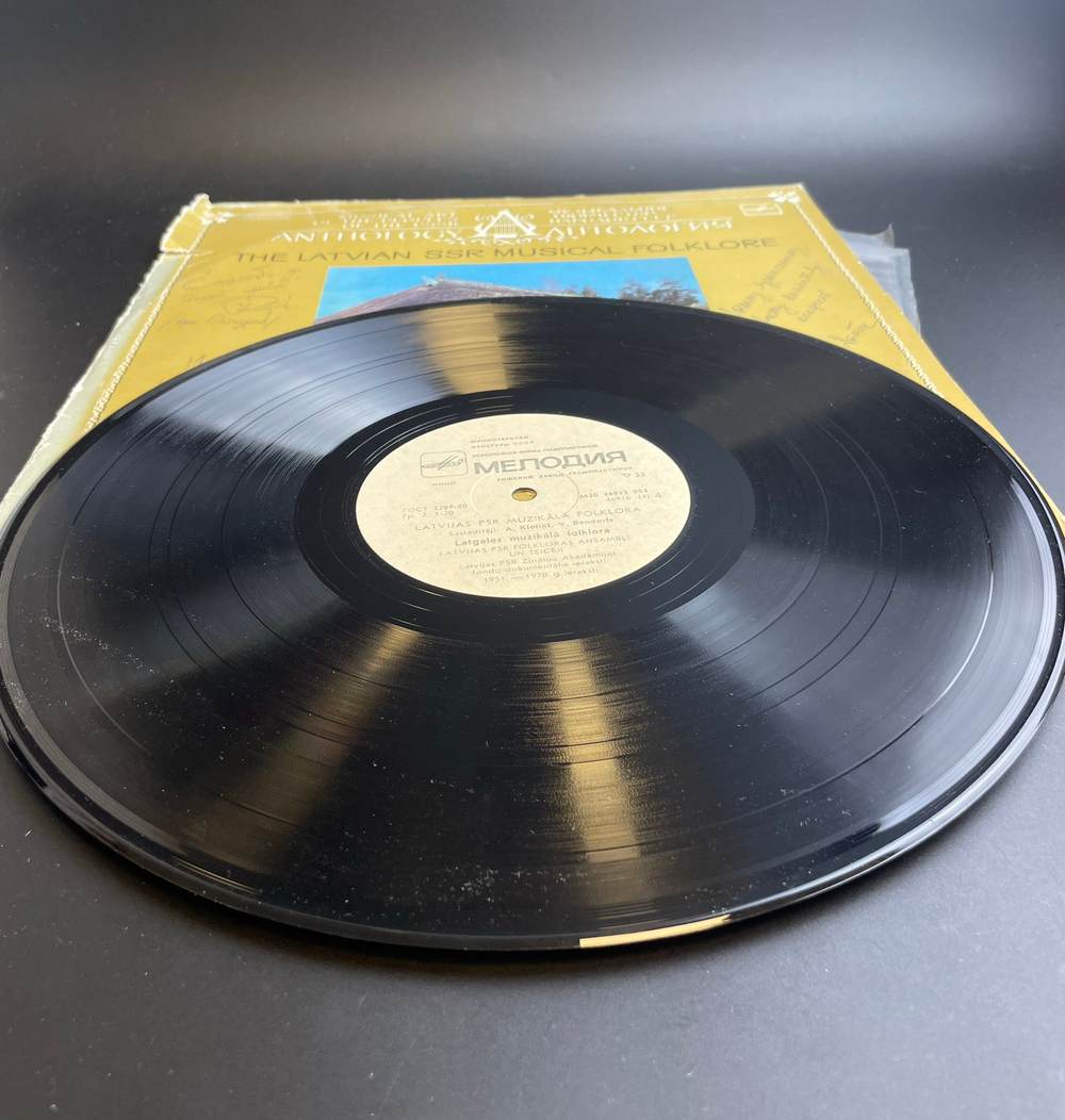 2 LP Музыкальный Фольклор Латвийской ССР . 2 Виниловые пластинки 12 дюймов. Мелодия СССР 1986 год.