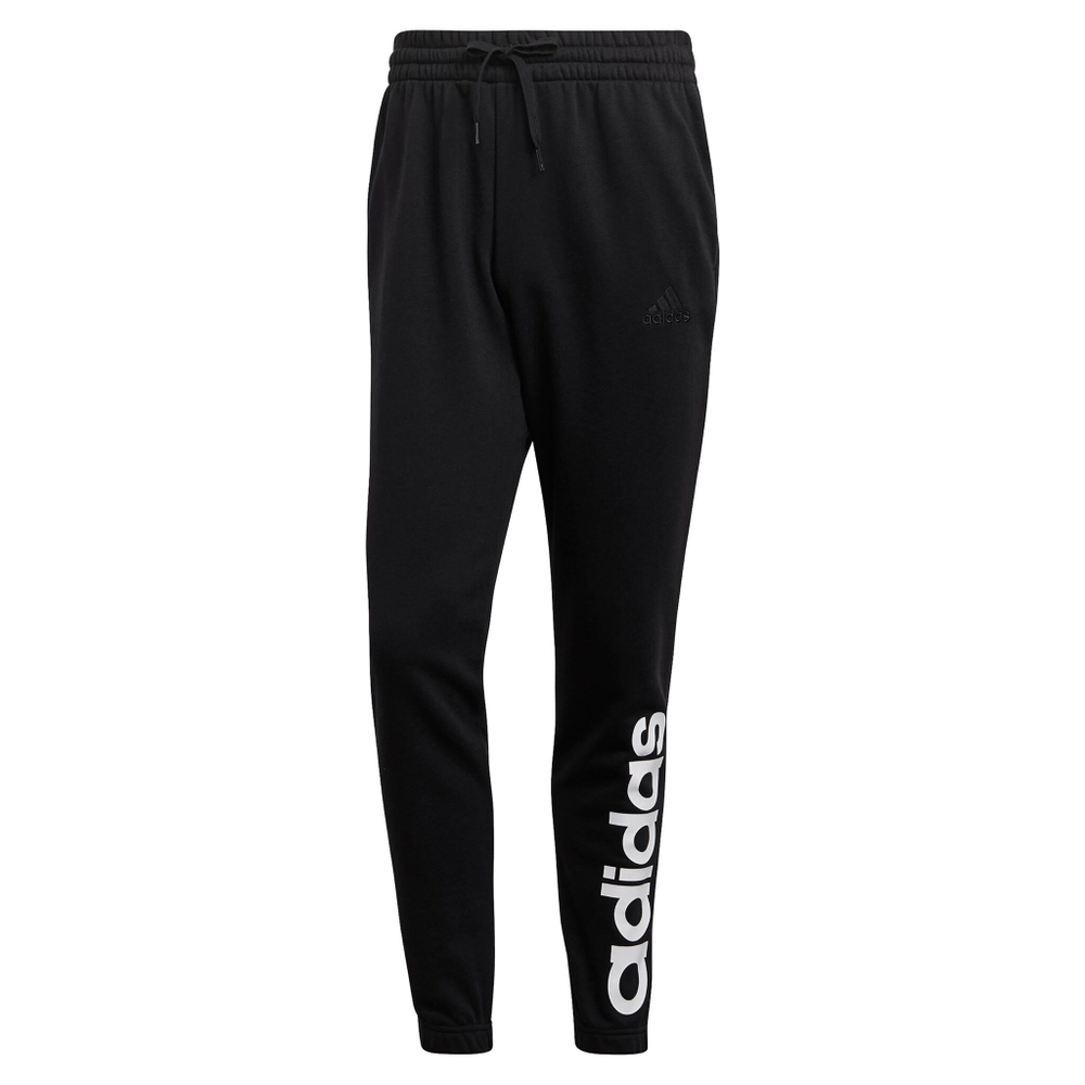 Мужские теннисные штаны adidas Linear French Terry Training Pants Men - Black, White