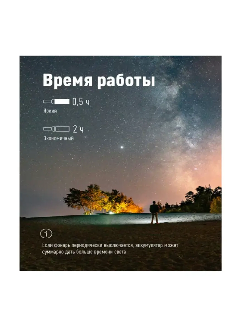Фонарь аккумуляторный KOS117Lit  1ВтLED с линзой с зумом
