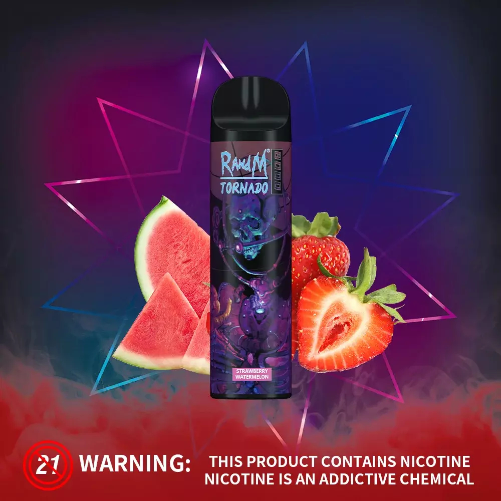 RandM Tornado 8000 - Strawberry Watermelon (5% nic)