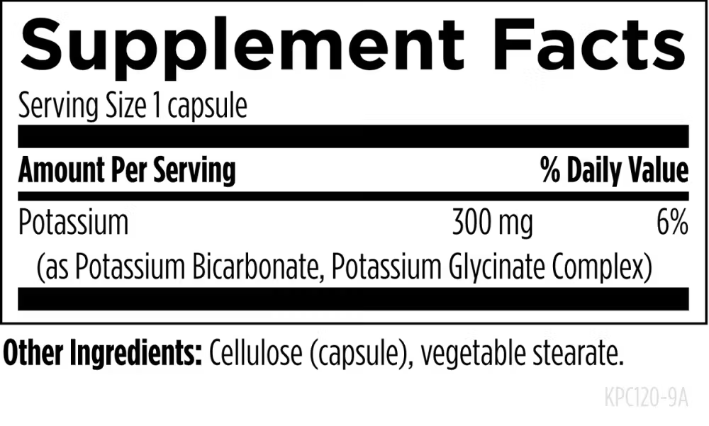 Designs For Health - K+2 Potassium - 120 capsules