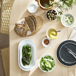 IKEA 365+ Блюдо, белое, 24x13 см