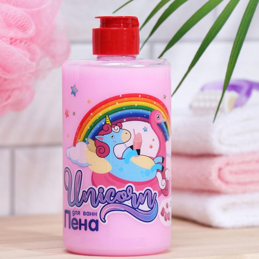 Пена д/ванн Unicorn с ароматом Bubble Gum, 460 мл