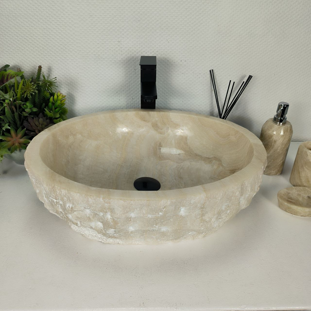 Раковина из оникса Erozy White EO-64308 53*42*16 0213