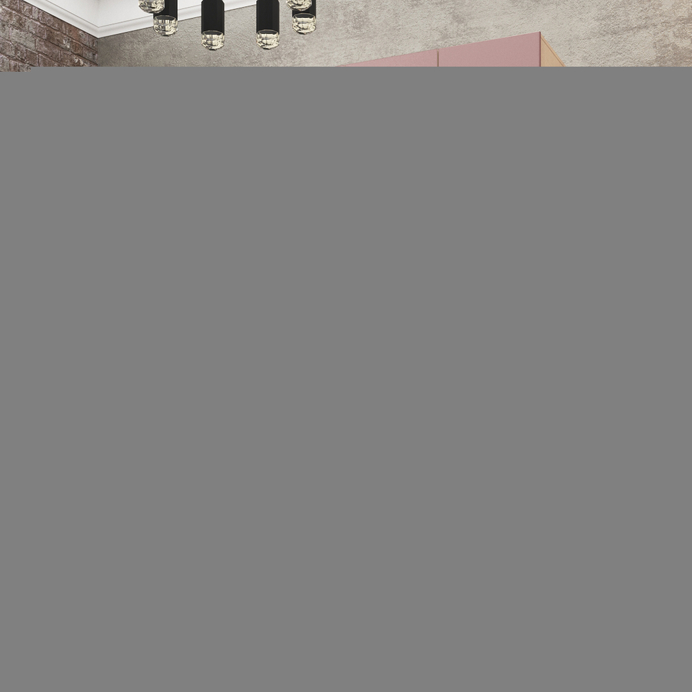 Шкаф Агератум МДФ четырехсекционный с антресолью Лайн бохо (0,27) А10017 матовая - Дуб Сонома 3025  230*60*220