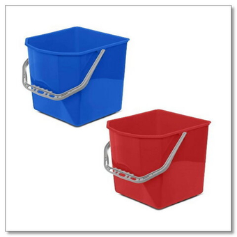 Ведро 20л для уборочных тележек (синее, красное) 1 шт