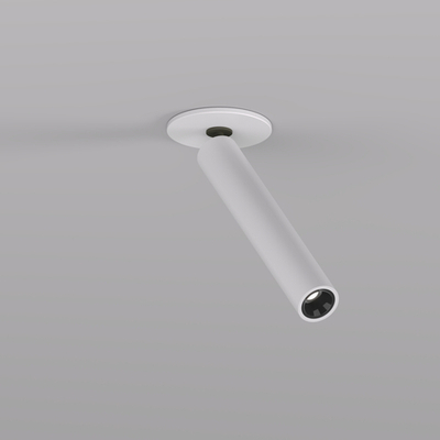 DK2517-WB Поворотный встраиваемый светильник SPACE со светодиодом H138mm d23mm 220V 8W 38° 4000К IP20 белый/черный алюминий