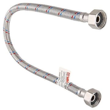 Гибкая подводка для воды Valtec с ниппелем, гайка–гайка 1/2", длина 40 см (VTf.001.IS.0404040)