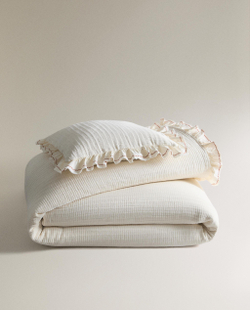 Zara Home покрывало детское из хлопка, оранжевый