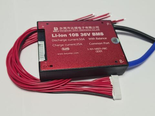 Плата контроля BMS Li-ion 10S 36V 50A