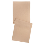 Дорожка на стол жаккардовая бежевого цвета из хлопка с вышивкой из коллекции essential, 53х150 см