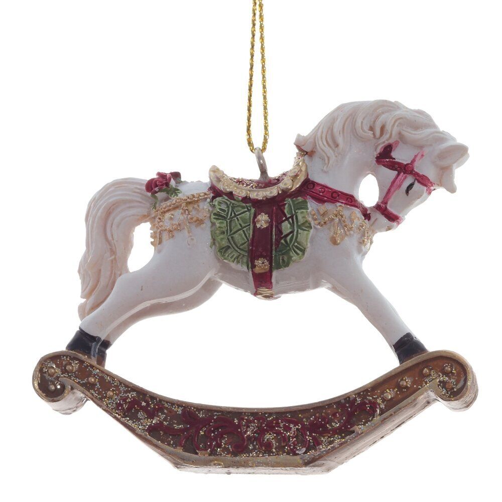 GAEM Украшение новогоднее "Лошадка-качалка", L7,5 W2 H6,5 см
