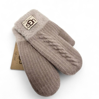 Женские Вязаные Перчатки UGG Cappuccino
