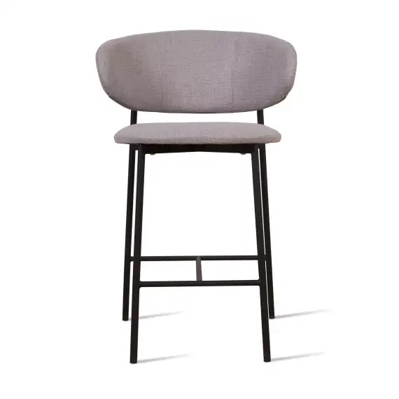 Полубарный стул Adele, серая рогожка