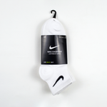 Носки Nike Everyday (короткие) 3 пары, бел.