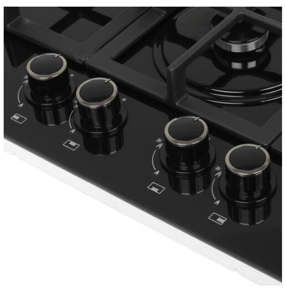 Поверхность варочная  Гефест ПВГ 2231  К3 (черное стекло (ромб), газ/к, 60*52)
