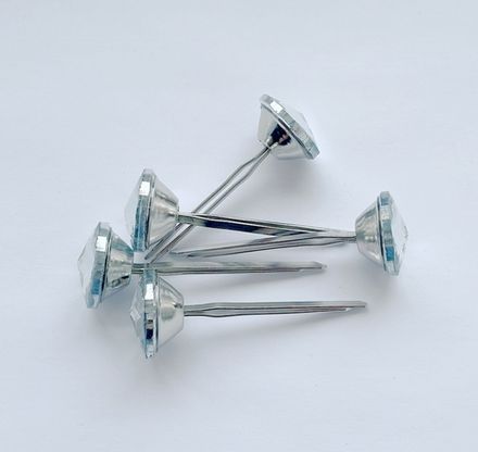 Стразы 25 мм на двойной ножке