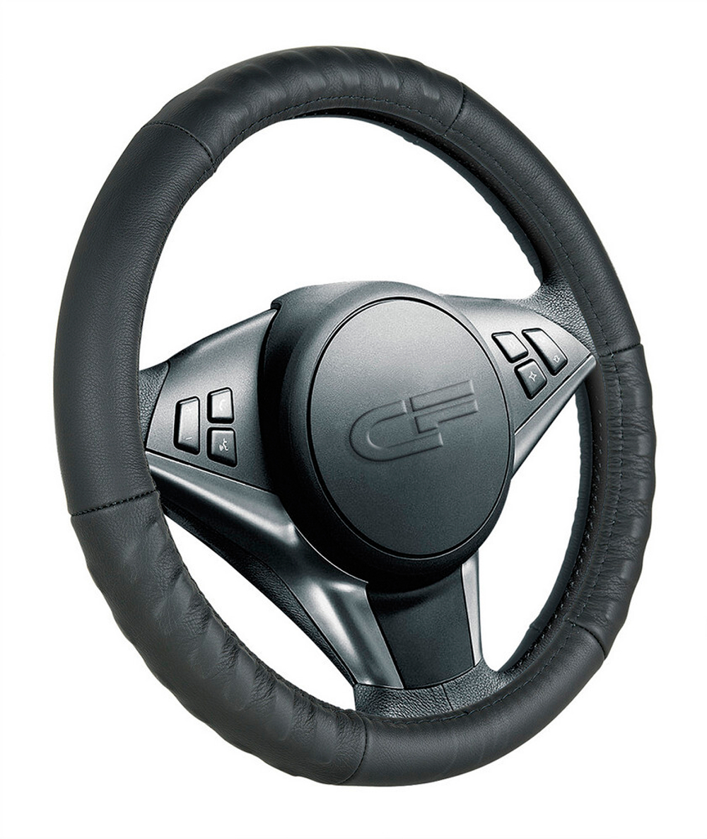 Оплетка на руль круглая CarFashion -М- «Track» 31355 - черный