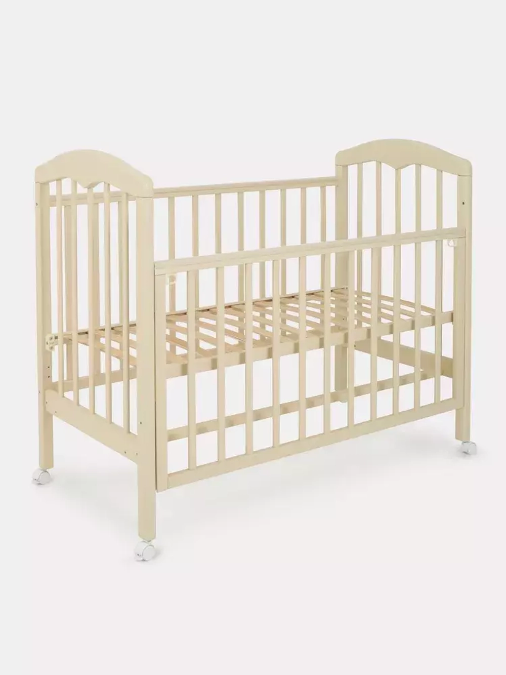 Кровать детская 120*60 "СИЛЬВИЯ"-2 (арт.44) кол/кач (слоновая кость)