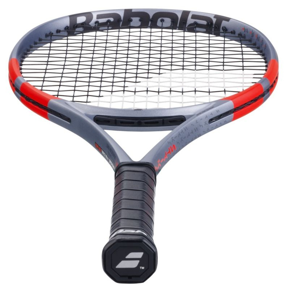 Теннисная ракетка Babolat Pure Strike 100 16/20 4-gen - grey/fluo strike + струны