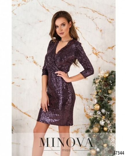 Платье 2156-пудра Minova Фото 2