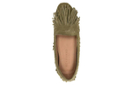 SCAROSSO Fringed Suede Loafers Women"s