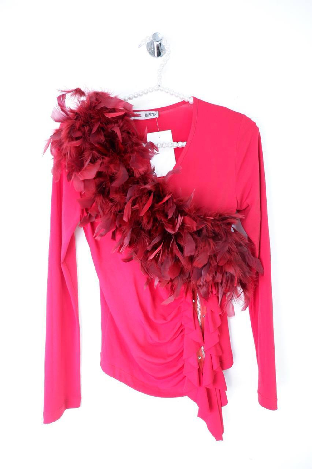 Блузка Miss Jupiter экстравагантная, визуально 42 размер
