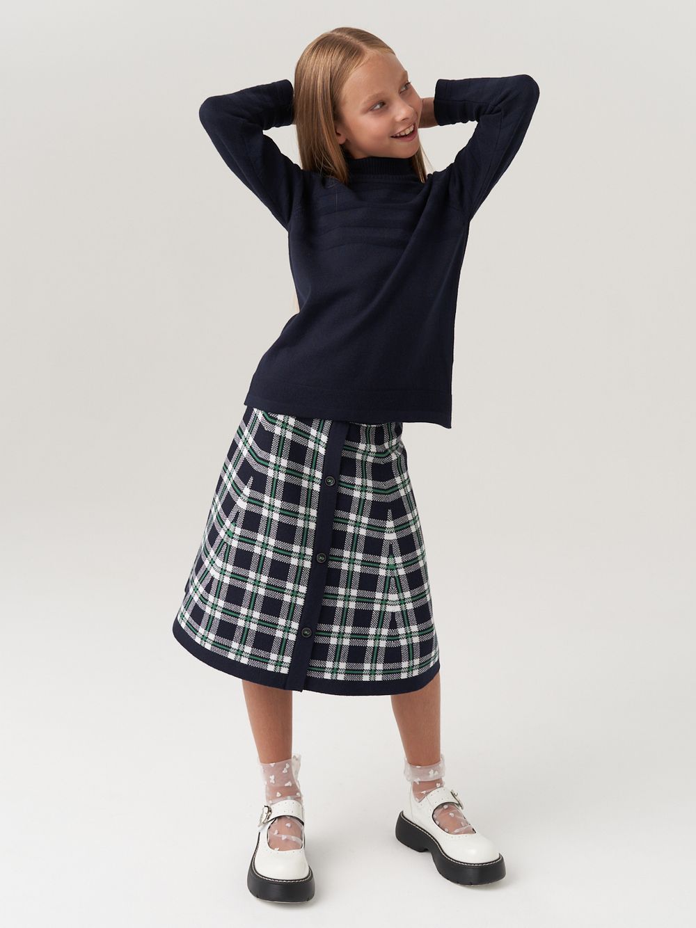 Водолазка в школу для девочки AT743  синий