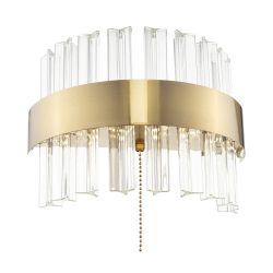 Citilux Рианна CL337313 LED Бра хрустальное с выключателем Бронза