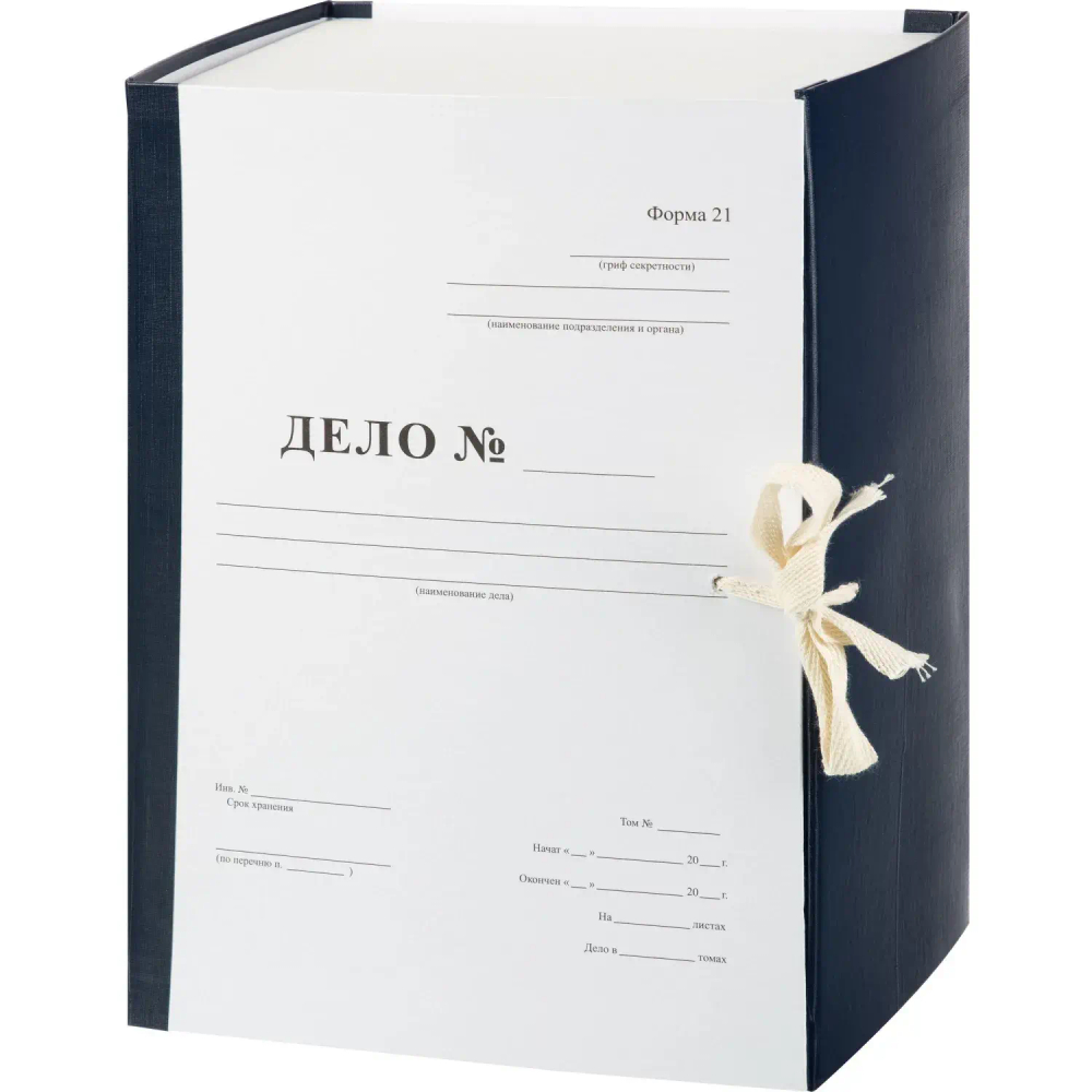 Короб архивный Attache Дело Форма 21,150мм карт/ бумв.син. кореш,.разборный